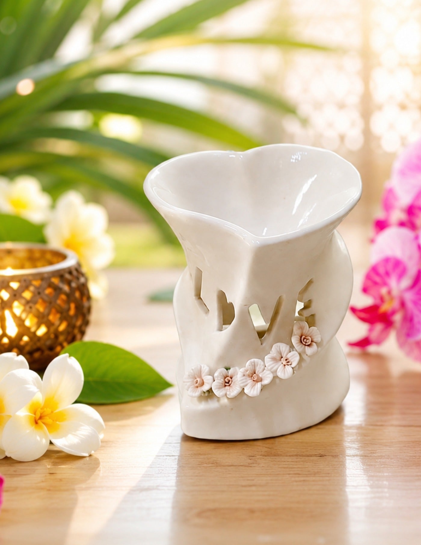Thailand Bone China Oil Diffuser - White (7x13cm)