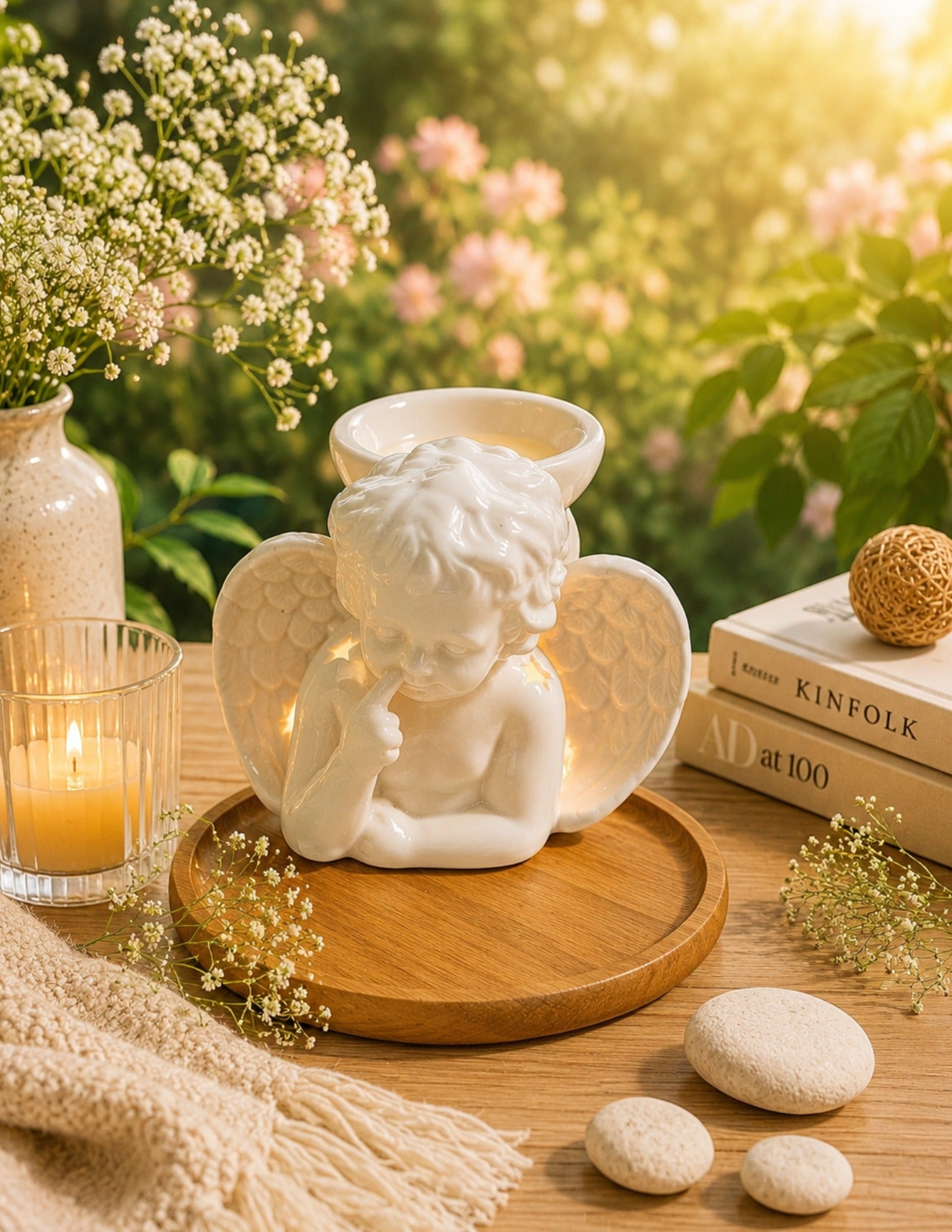 Thailand Bone China Oil Diffuser - White (8x11cm)