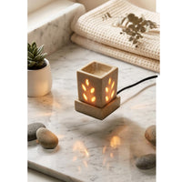 Square Cube Electric Aroma Diffuser - Beige (7.7x7.5x10cm) thumbnail 1
