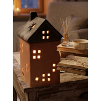 Cottage House Electric Aroma Diffuser - Brown (9.1x9.1x20.5cm) thumbnail 1