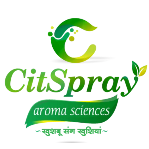 CitSpray aroma sciences logo with green and white colors on a white background