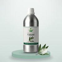 Cajeput essential oil by CitSpray in a 1 litre aluminium bottle with cajeput leaves thumbnail 1