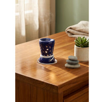 Cobalt Hourglass Electric Aroma Diffuser - Blue (7x10cm) - CitSpray thumbnail 1