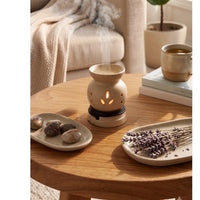 Coiled-Base Lotus Urn Electric Aroma Diffuser - Beige (8.5x11.5cm) - CitSpray thumbnail 1