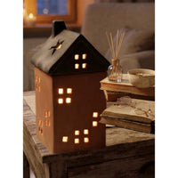 Cottage House Electric Aroma Diffuser - Brown (9.1x9.1x20.5cm) - CitSpray thumbnail 1