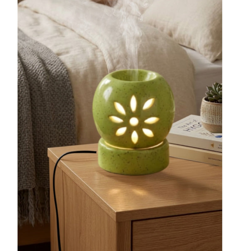 Daisy Bloom Electric Aroma Diffuser - Green (8.5x11.5cm) - CitSpray