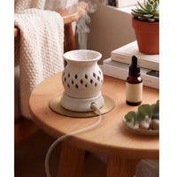 Diamond Lattice Chalice Electric Aroma Diffuser - White (9.5x11.5cm) - CitSpray thumbnail 1