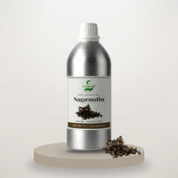 Nagarmotha essential oil by CitSpray in a 1 litre aluminium bottle with nagarmotha root thumbnail 1