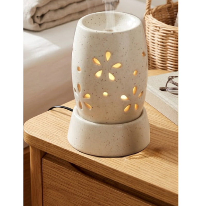 Petal Drum Electric Aroma Diffuser - White (11x16cm) - CitSpray