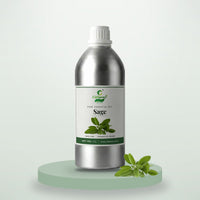 Sage essential oil by CitSpray in a 1 litre aluminium bottle with sage leaves thumbnail 1