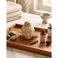 Small Buddha Head Electric Aroma Diffuser - Cream (10x11cm) - CitSpray thumbnail 1