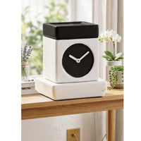 Table Clock Electric Aroma Diffuser - Black & White (12.8x12.8x16.8cm) - CitSpray thumbnail 1
