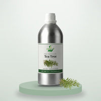 Tea Tree essential oil by CitSpray in a 1 litre aluminium bottle with tea tree leaves thumbnail 1