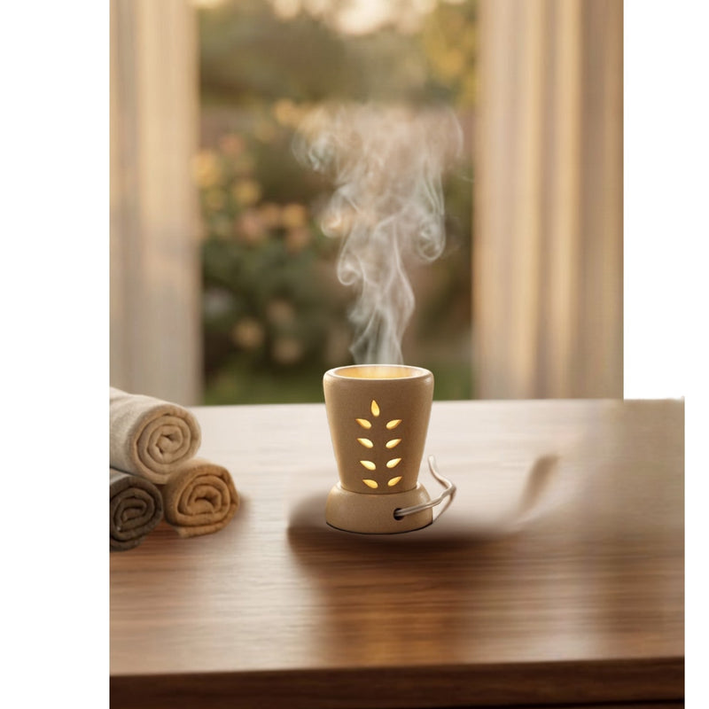 Tulip Cup Electric Aroma Diffuser - Beige (7x10cm) - CitSpray