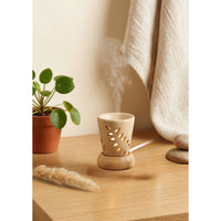 Wheat-Sprig Cup Electric Aroma Diffuser - Beige (7x10cm) - CitSpray thumbnail 1